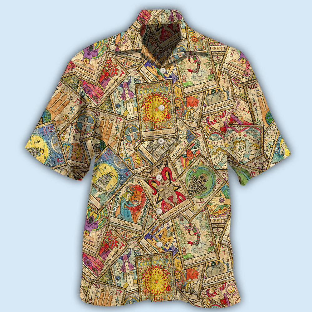 Vintage Tarot Card Mystical Design – Hawaiian Shirt