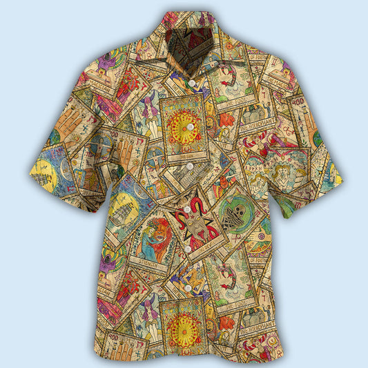 Vintage Tarot Card Mystical Design – Hawaiian Shirt