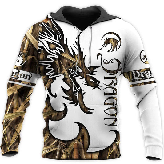 Fantasy Dragon Tattoo Art – 3D Hoodie