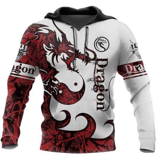 Fantasy Dragon Tattoo Red Art – 3D Hoodie