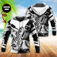 Tattoo Black White Classic Personalized - 3D Hoodie