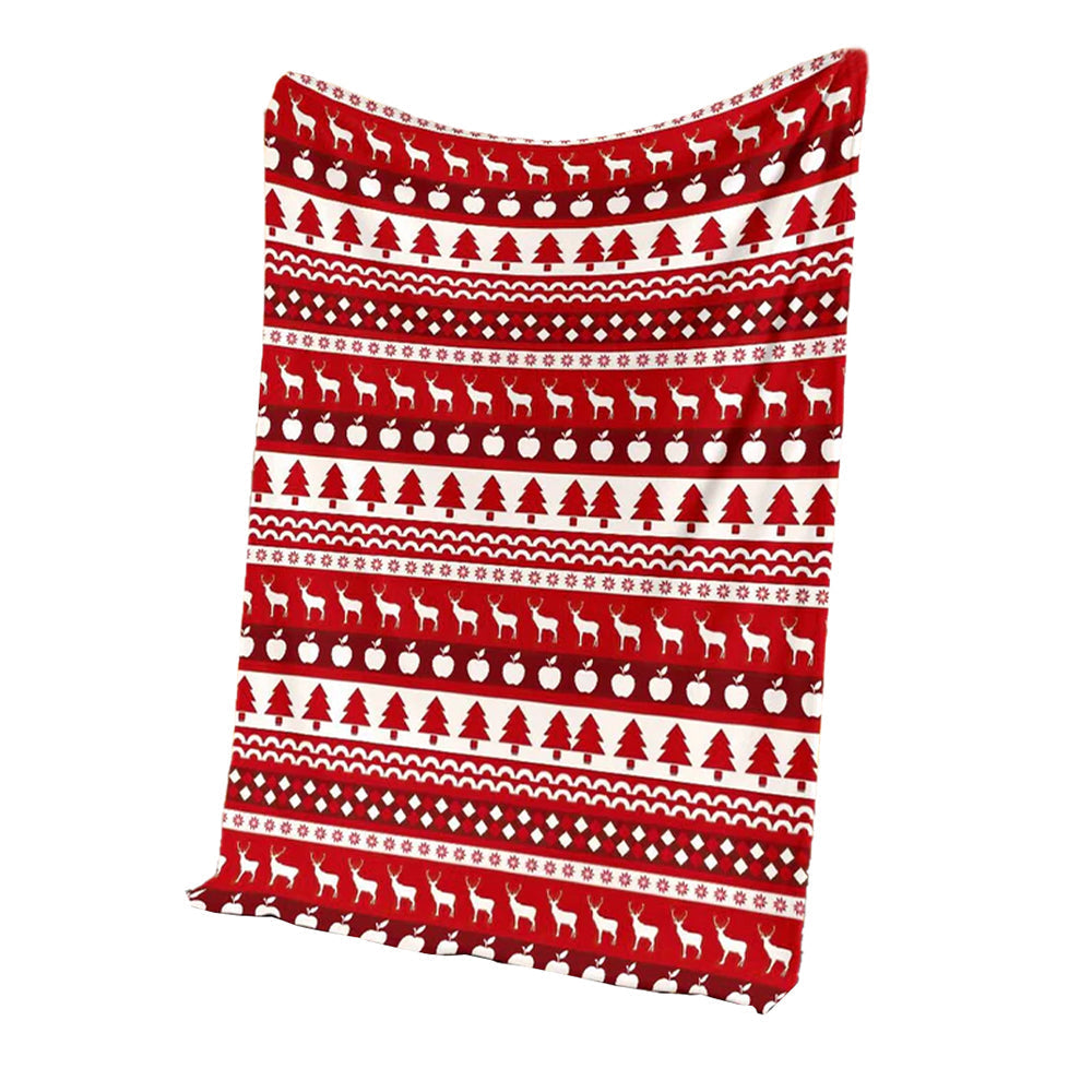 Christmas Teacher Simple Pattern Flannel Blanket For Cozy Bedroom And Sofa Decor