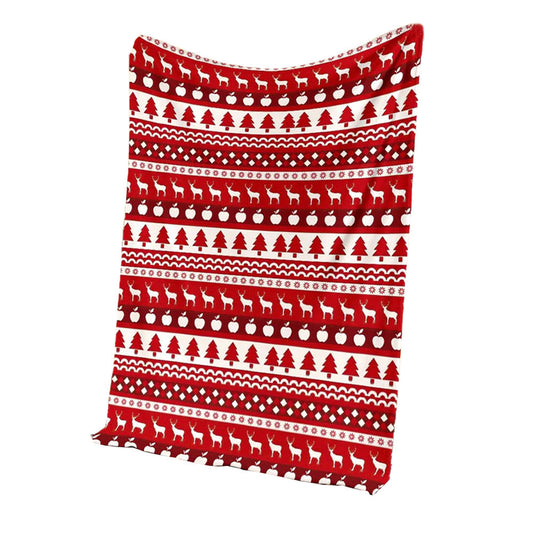 Christmas Teacher Simple Pattern Flannel Blanket For Cozy Bedroom And Sofa Decor
