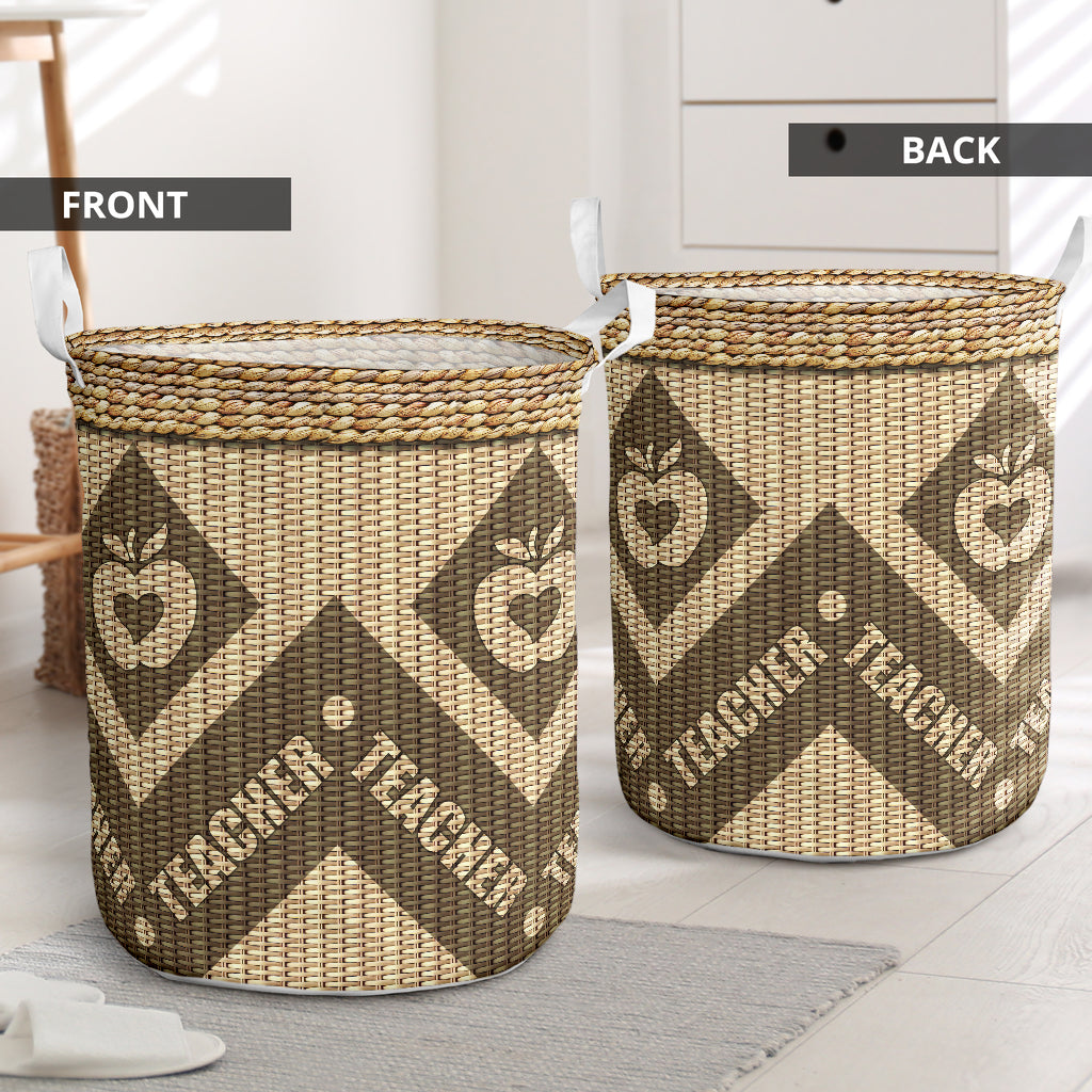 Teacher wickerwork basic style - Laundry basket-Owls Matrix