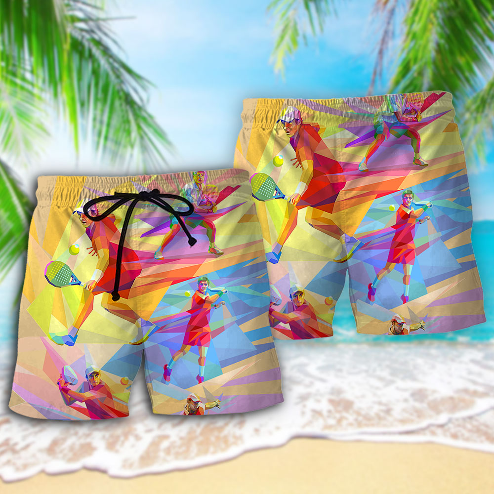 Tennis Beautiful Art - Beach Short - Owls Matrix LTD