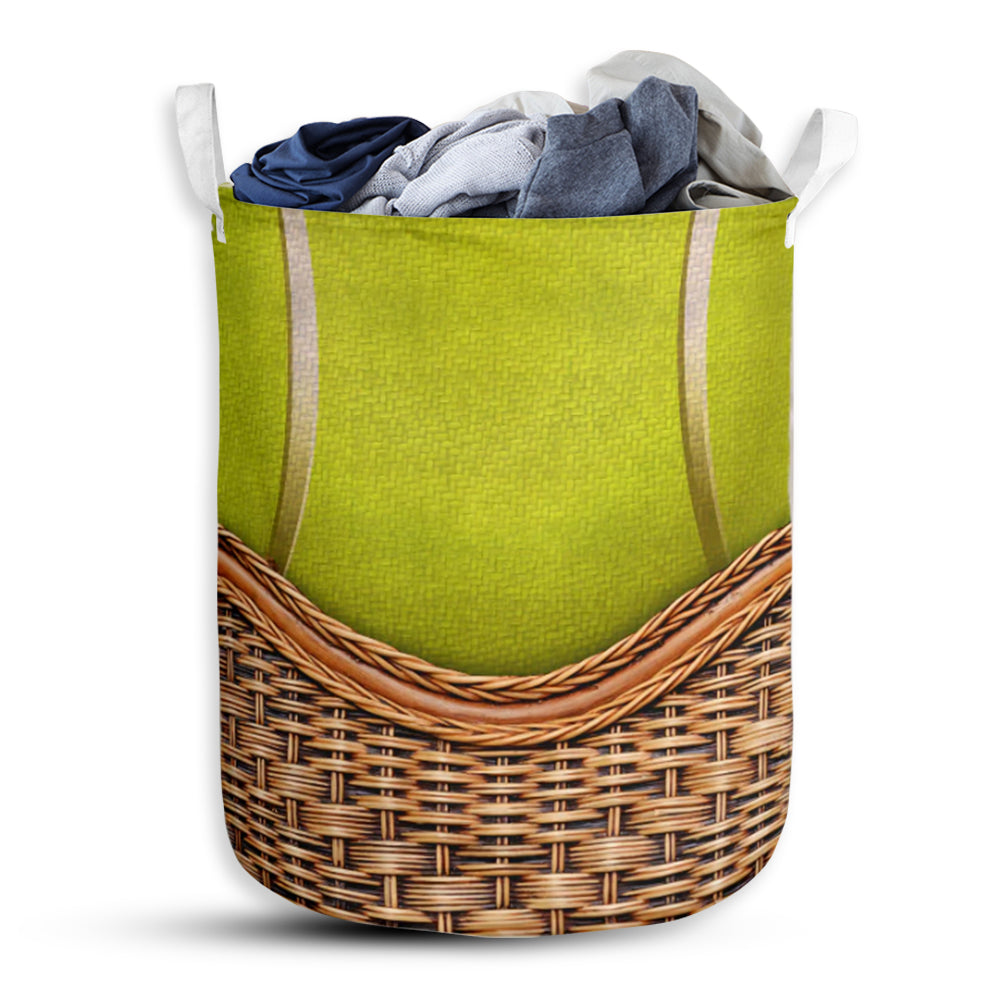 Tennis Ball Rattan Texture - Laundry Basket - Owls Matrix LTD