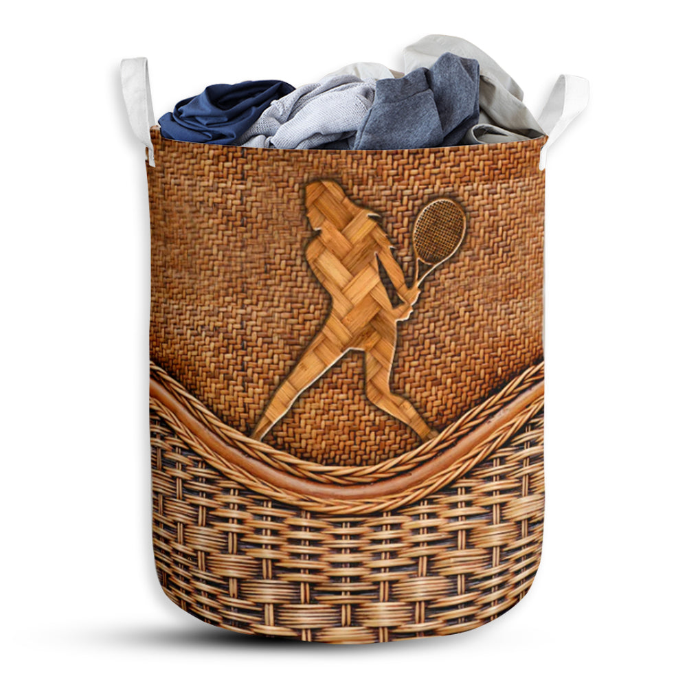 Tennis Rattan Texture Sporty - Laundry Basket - Owls Matrix LTD