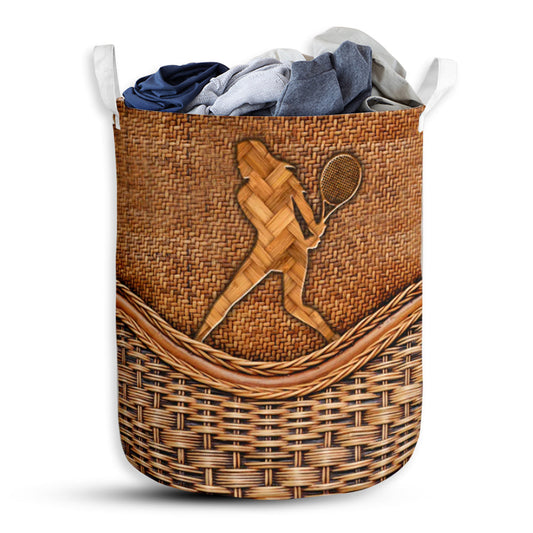Tennis Rattan Texture Sporty - Laundry Basket - Owls Matrix LTD