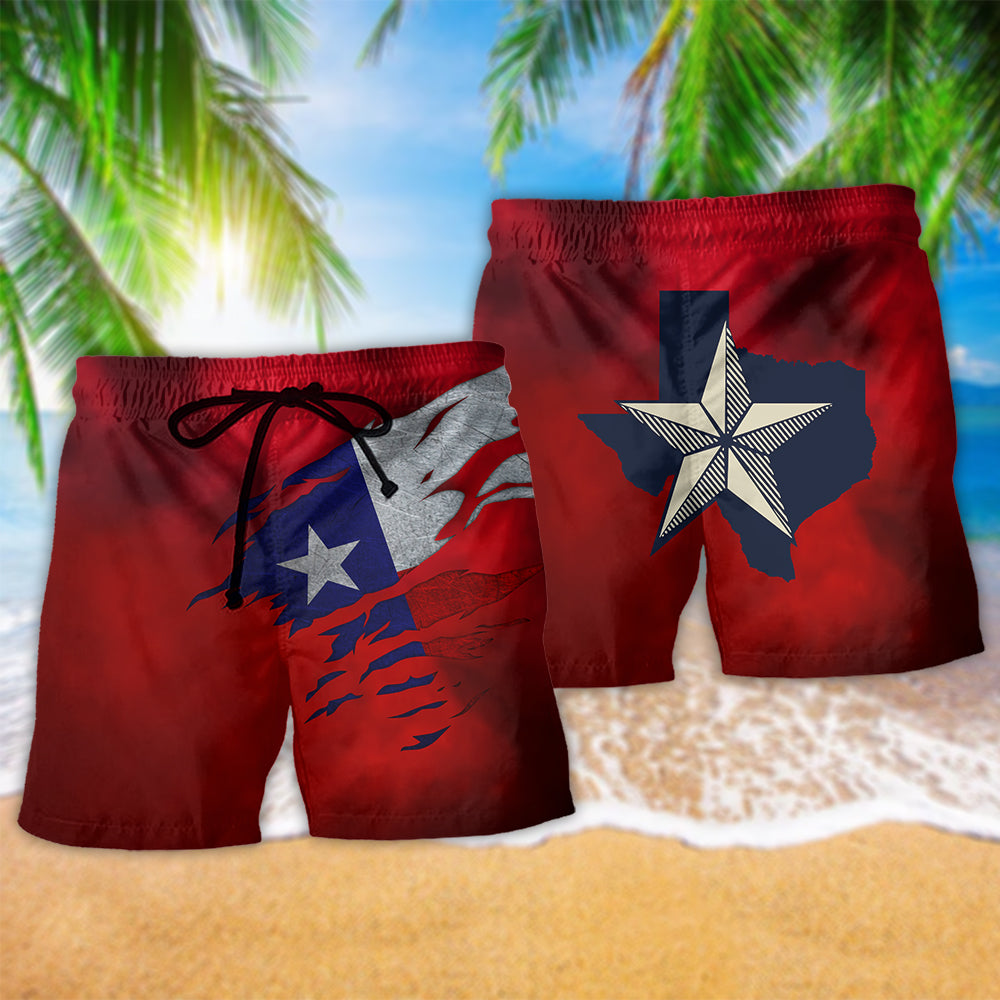 Texas Peace Life Star State Art – Beach Short