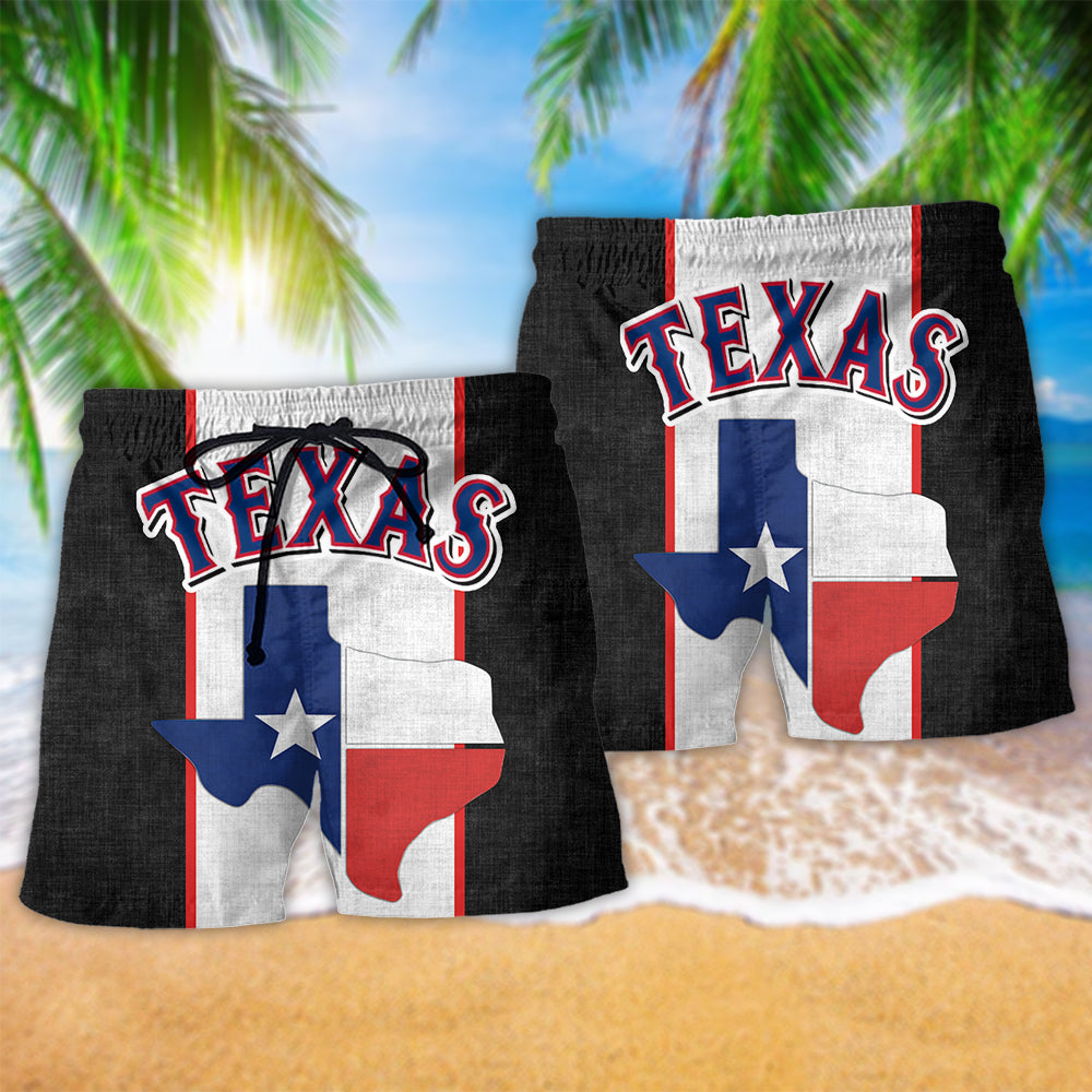 Texas Peace Life Lone Star Art – Beach Short