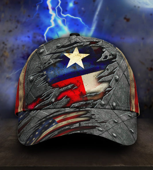 Texas US Flag Patriotic Style – Classic Cap