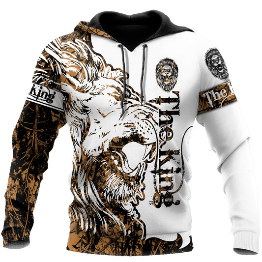 Alpha King Lion Tattoo Art – 3D Hoodie