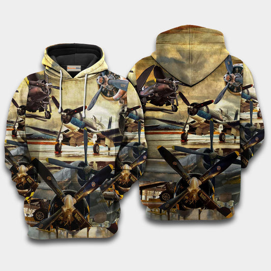 The Sky Is Calling Aircraft Quote – 3D Hoodie