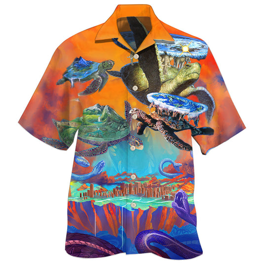 Turtle Cosmic Myth Art - Hawaiian Shirt