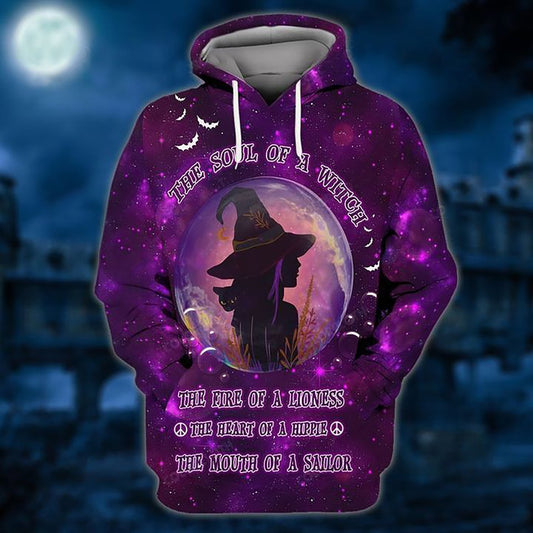 Mystic Witch Soul Art – 3D Hoodie
