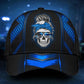 Thunder Blue Skull Storm Style – Classic Cap