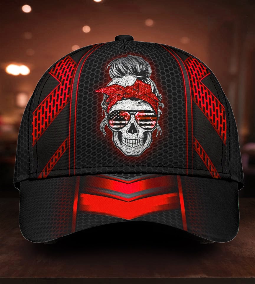 Thunder Red Skull Storm Style – Classic Cap