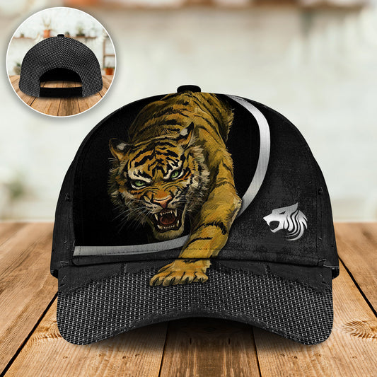 Tiger Strong Black Background – Classic Cap