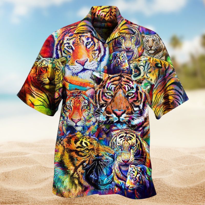 Tiger Colorful Wild Edition – Hawaiian Shirt