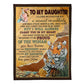 Tiger I Will Always Carry You Daughter Gift 50 x 60 Inch Flannel Blanket For Cozy Bedroom And Sofa Decor