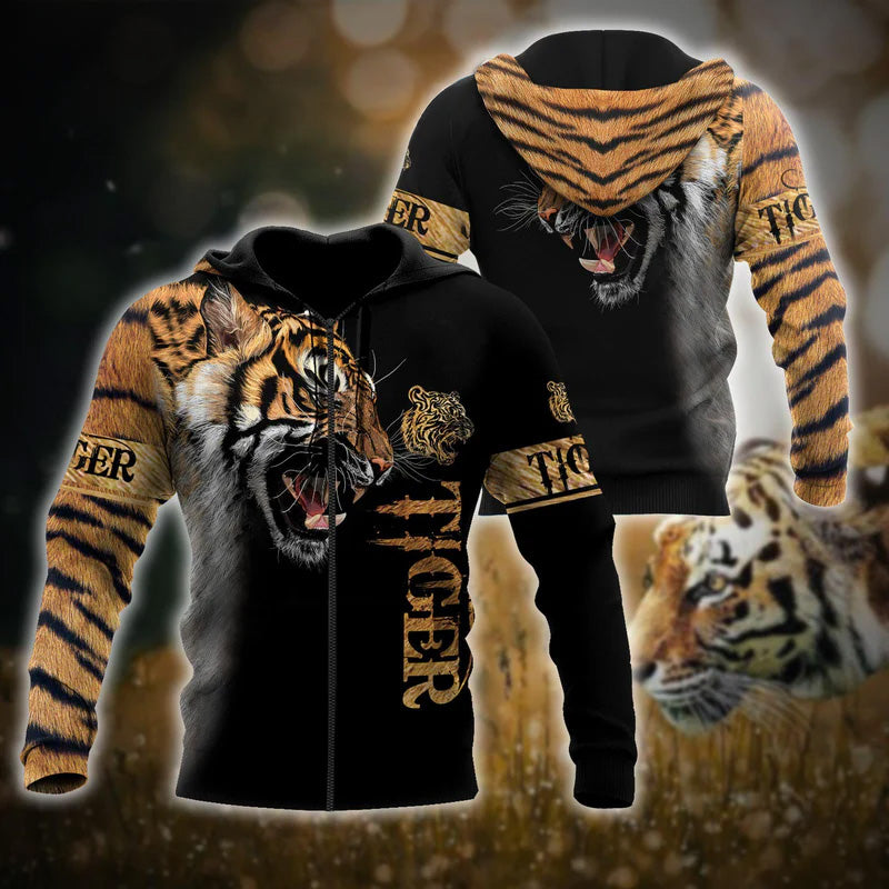 Tiger Stronger Amazing Art – 3D Hoodie