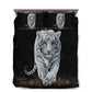 White Tiger Wildlife Bedding Cover For Nature Bedroom Decor