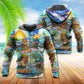 Tiki Aloha Surfing Sunset Style - 3D Hoodie