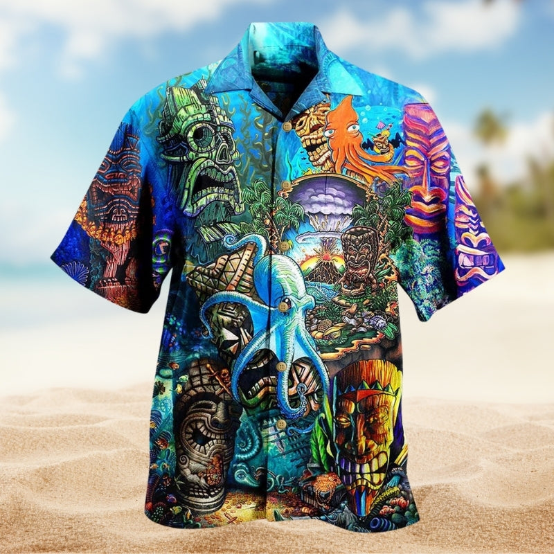 Tiki And Ocean Limited Edition – Hawaiian Shirt