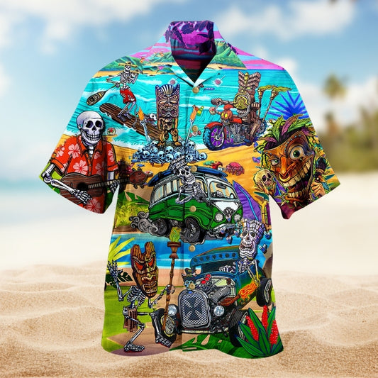 Tiki And Skull Limited Edition – Hawaiian Shirt
