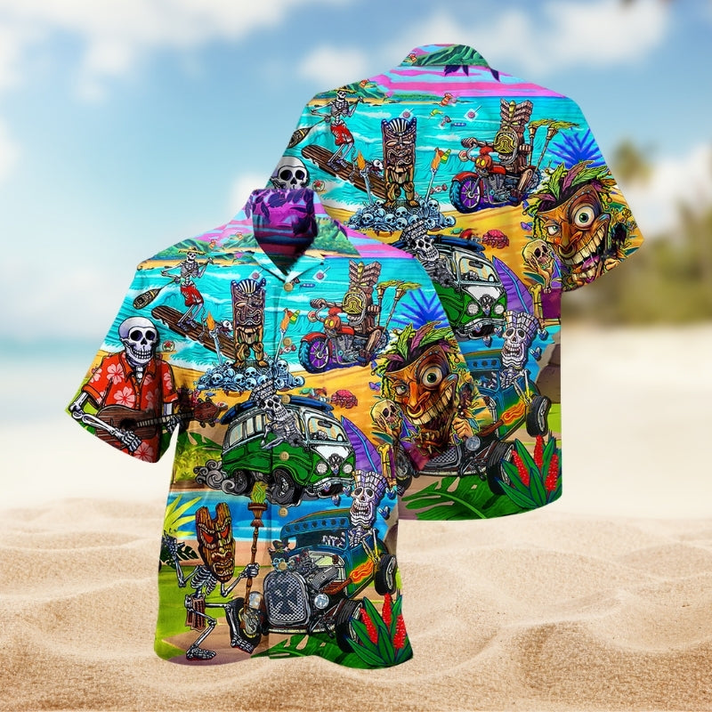 Tiki And Skull Limited Edition – Hawaiian Shirt