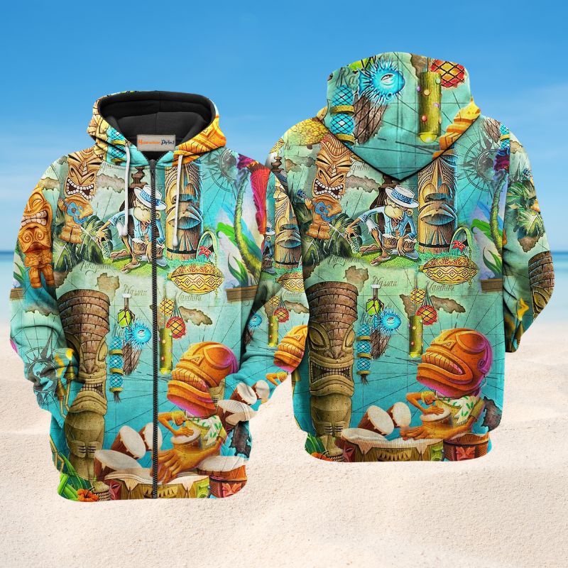 Tiki Bar Is Open - 3D Hoodie