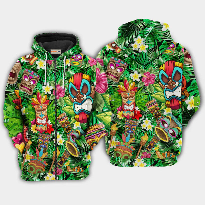 Tiki Dont Tiki Me Off Funny Art – 3D Hoodie