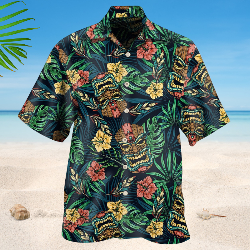 Tiki Hawaii Tropical Style – Hawaiian Shirt