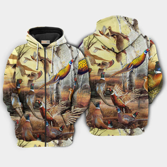 Time For Pheasant Hunting Quote – 3D Hoodie