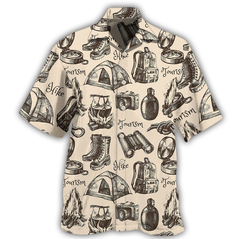 Vintage Hiking Adventure Theme – Hawaiian Shirt