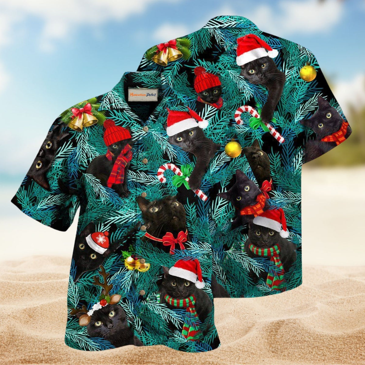 Is It Jolly Enough Black Cat Edition – Hawaiian Shirt