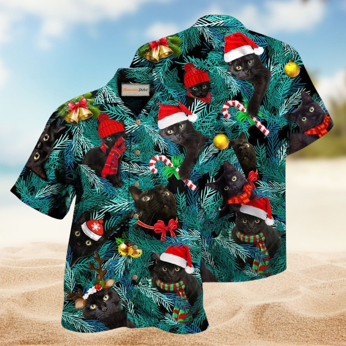 Is It Jolly Enough Black Cat Edition – Hawaiian Shirt