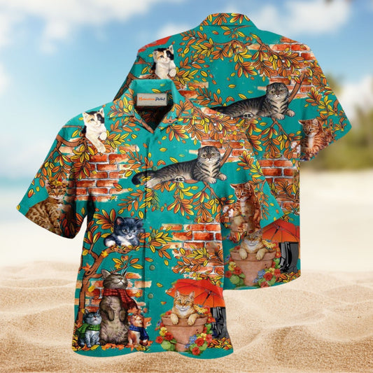 In A Windy Day Cats Edition – Hawaiian Shirt