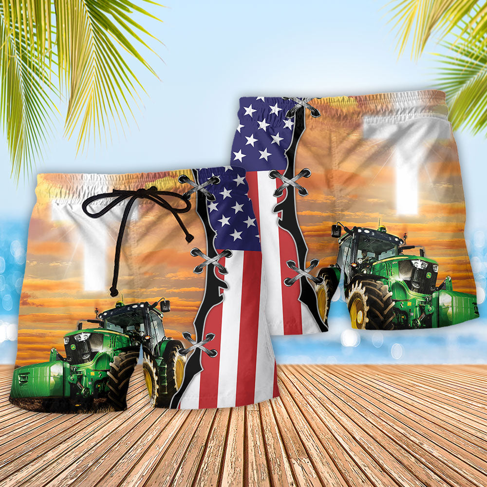 Farmer Tractor Pride – Beach Short