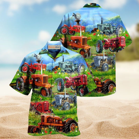 Tractor Real Men Drive Edition – Hawaiian Shirt