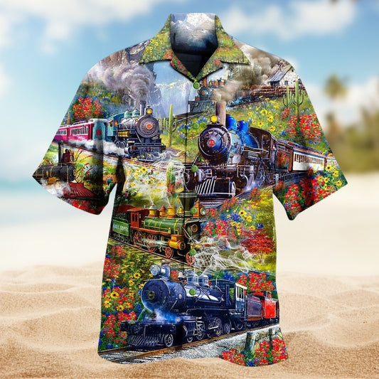 Trains On Spring Hill Limited Edition – Hawaiian Shirt