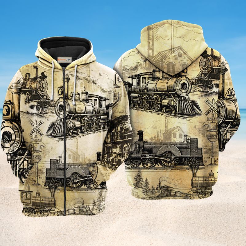 Trains Railway Love Life Art – 3D Hoodie