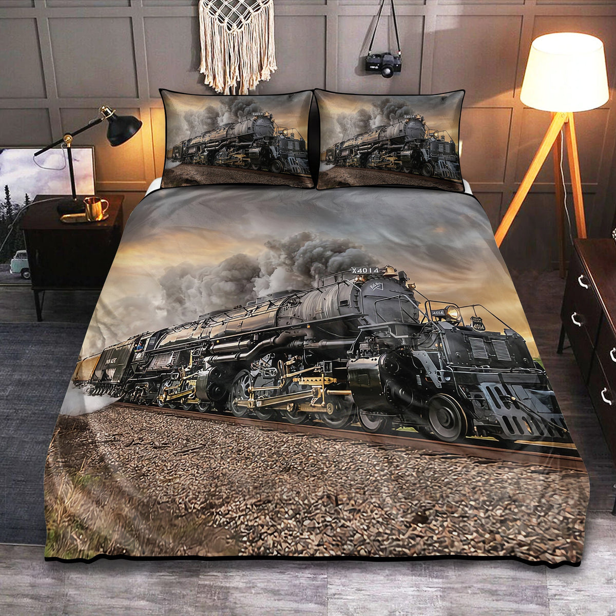 Future Train Bedding Cover For Cozy Bedroom Decor