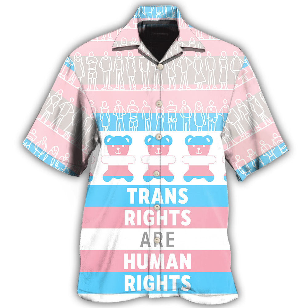 LGBT Trans Rights Equality Message Design – Hawaiian Shirt
