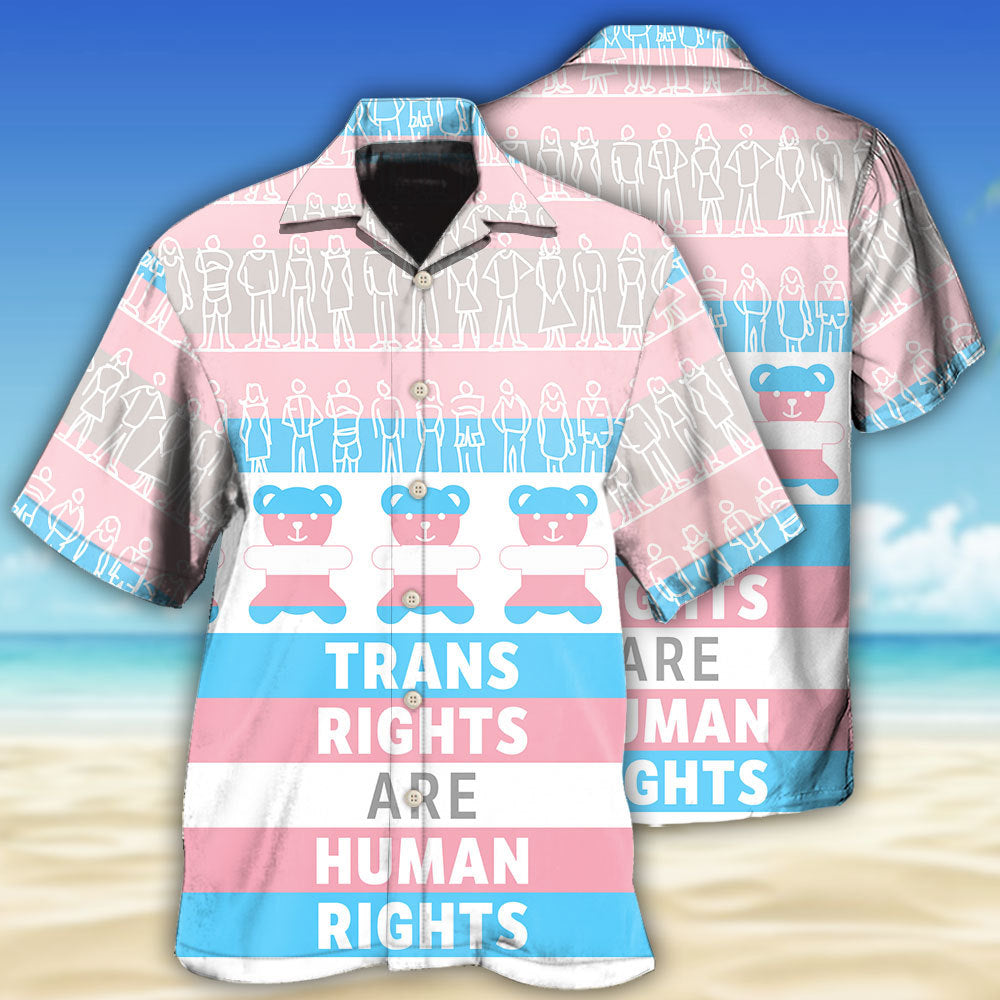LGBT Trans Rights Equality Message Design – Hawaiian Shirt