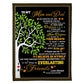 Family Tree Beloved Mother Message 50 x 60 Inch Flannel Blanket For Cozy Bedroom And Sofa Decor