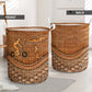 Triathlon Rattan Texture Happy Life - Laundry Basket - Owls Matrix LTD