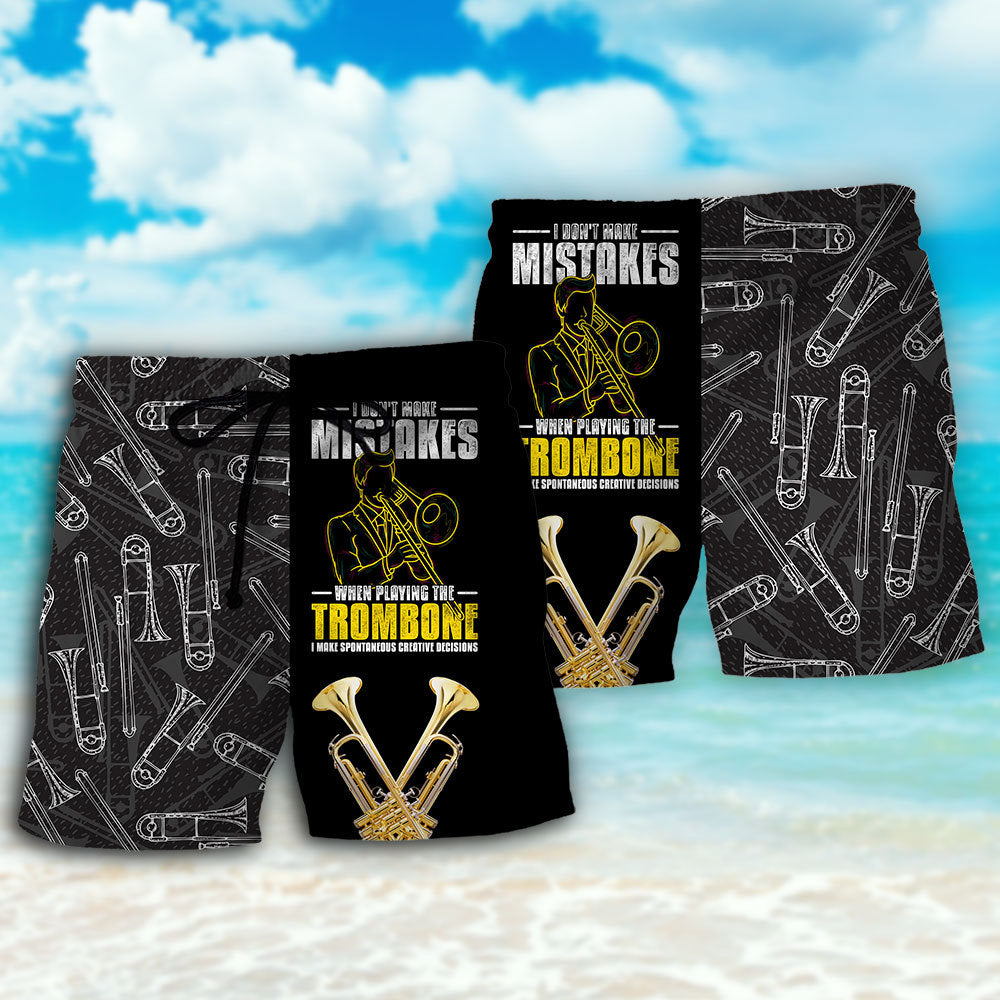 Trombone Music Lover Classic Style – Beach Short