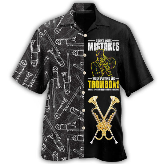 Trombone Music Lover Art – Hawaiian Shirt