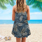 Tropical Beach Style – Women's Summer Sleeveless V-Neck Camisole Dress